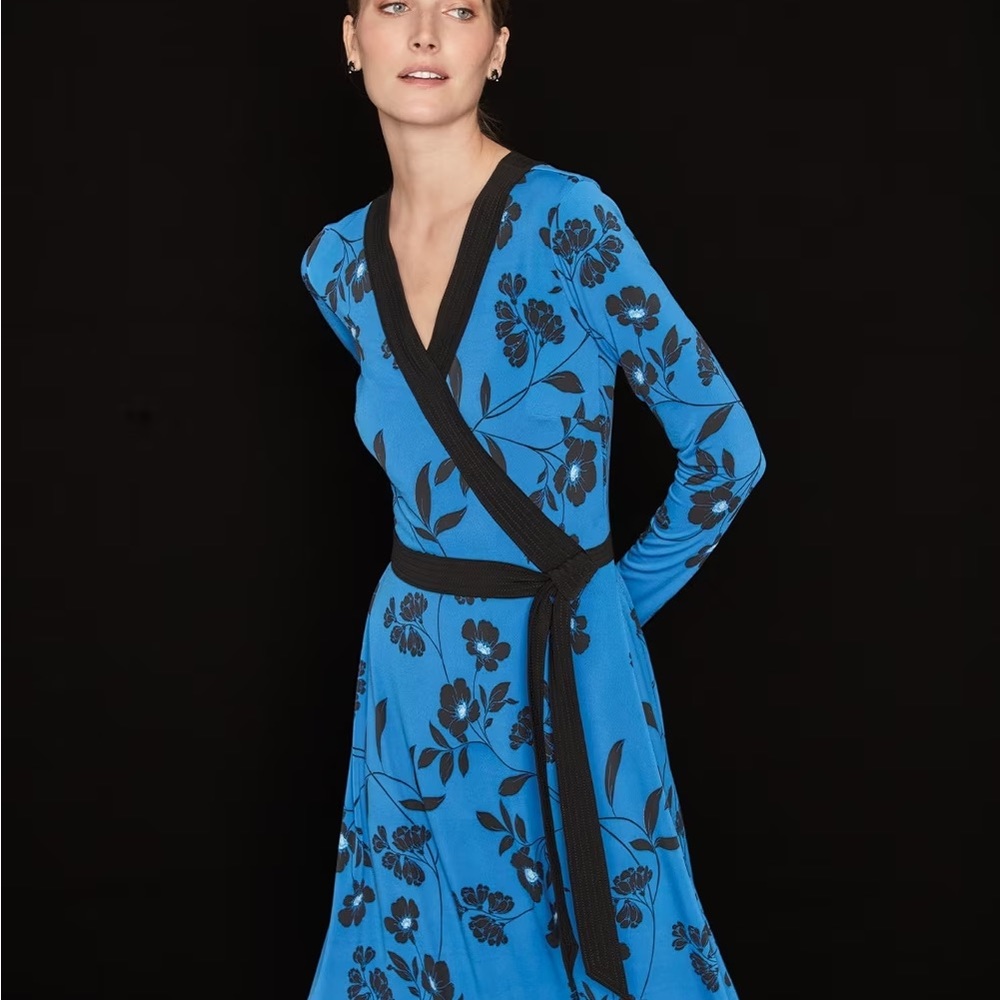 WHBM reversible faux wrap dress size 10